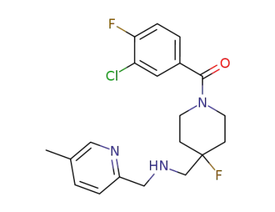 (3-chloro-4-fluoro-phenyl)-(4-fluoro-4-{[(5-methyl-pyridin-2-ylmethyl)-amino]-methyl}-piperidin-1-yl)-methanone