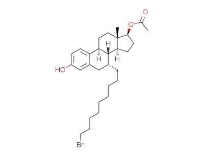 (+)-(7α)-[9-bromononyl]estra-1,3,5(10)-triene-3-ol-17β-yl acetate